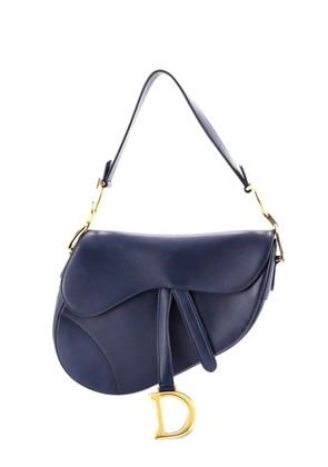 Christian Dior Pre-Owned Saddle Handbag Leather Medium shoulder bag - Blue