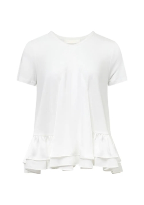 Club21 Kayla ruffled T-shirt - White