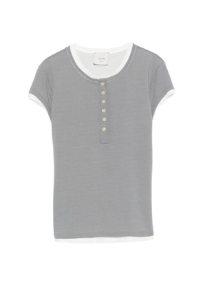 Alysi buttoned T-shirt - Grey