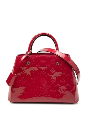 Louis Vuitton Pre-Owned 2015 Monogram Vernis Montaigne BB satchel - Red