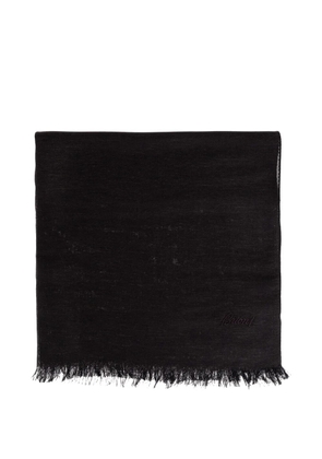 Brioni logo-embroidered scarves - Black