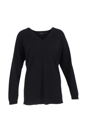 Theory V-neck cashmere sweater - Black