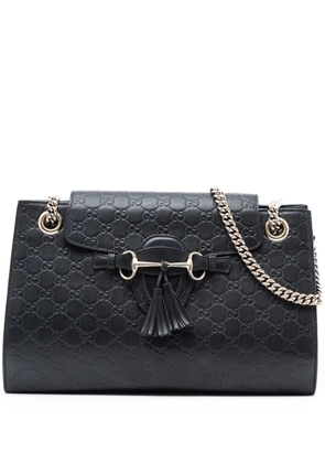 Gucci Pre-Owned 2016-2026 Large Guccissima Emily shoulder bag - Black