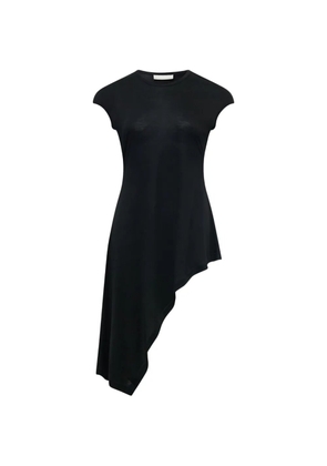 Club21 Erin asymmetric jersey knit top - Black