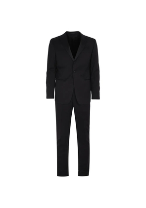 Corneliani buttoned wool suit - Black