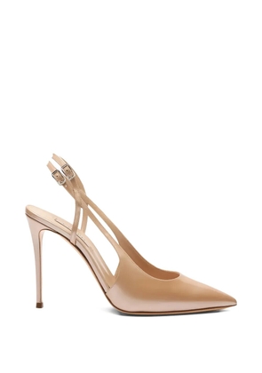 Casadei Julia Samurai strap pointed pumps - Neutrals