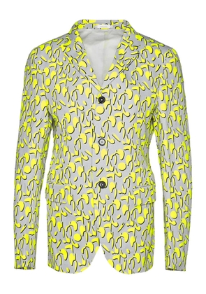 Jil Sander geometric-print blazer - Yellow