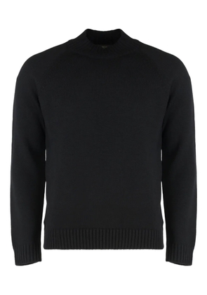 slowear crew-neck long-sleeve sweater - Black