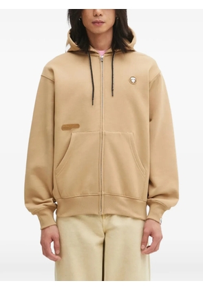 AAPE BY *A BATHING APE® zip-fastening hoodie - Neutrals