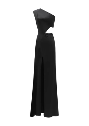 Gemy Maalouf one-shoulder cut-out maxi dress - Black