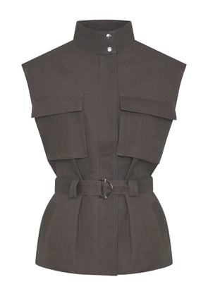 Nicholas Danna belted cargo-pocket vest - Brown