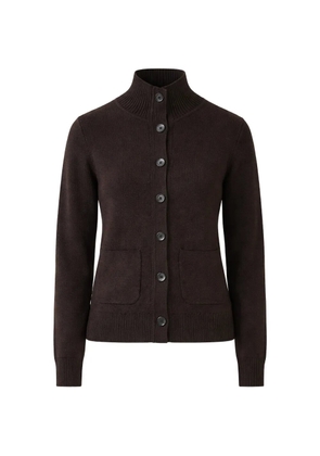 PATRICK ASSARAF button pocket cardigan - Brown
