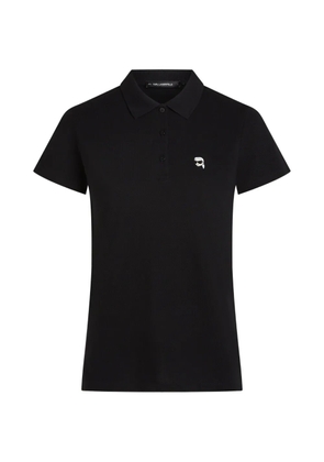 Karl Lagerfeld ikon polo top - Black