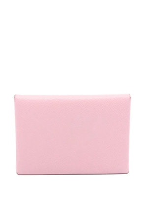Hermès Pre-Owned 2022 Calvi Duo leather wallet - Pink