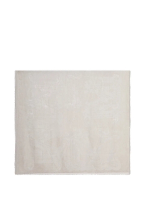 Max Mara jacquard logo scarf - Neutrals