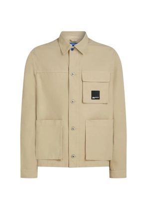 Karl Lagerfeld Jeans patch-pocket overshirt - Neutrals