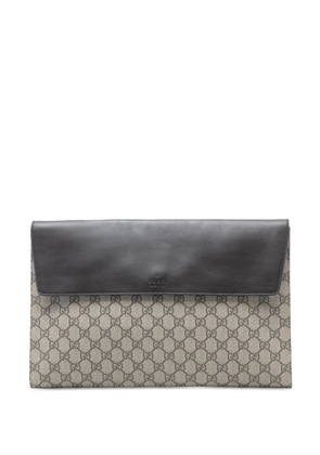 Gucci Pre-Owned 2016-2025 GG Supreme Envelope clutch bag - Brown
