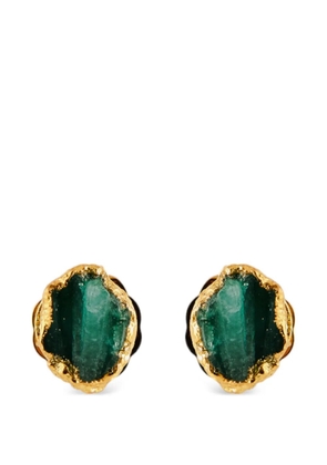 FENOMENA emerald stud earrings - Green