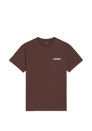 Jacquemus logo-print T-shirt - Brown