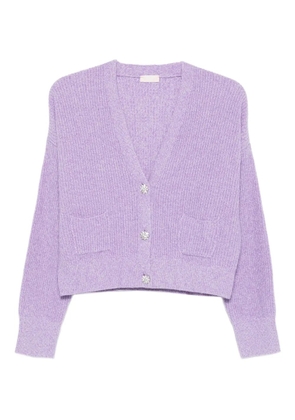 LIU JO button-up cardigan - Purple