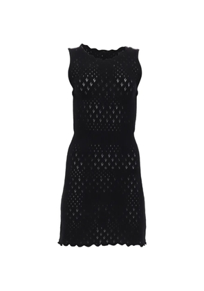 Maje crochet mini dress - Black