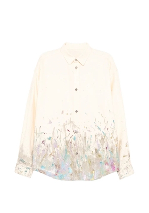 CROQUIS printed denim shirt - Neutrals