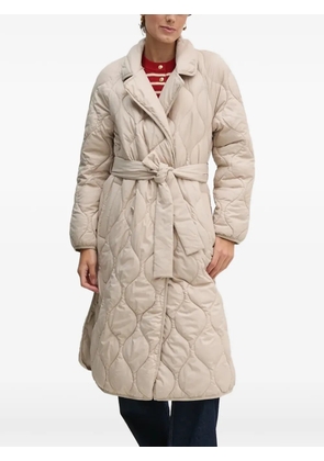 OUI belted quilted coat - Neutrals