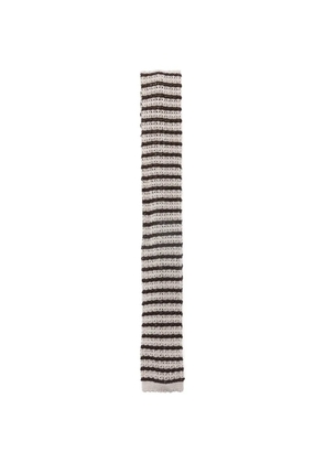 Alysi striped tie - Neutrals