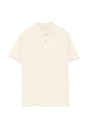 Moncler logo patch polo shirt - Neutrals