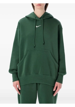 Nike logo-detail hoodie - Green