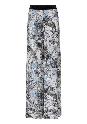 Just Cavalli floral-print trousers - White