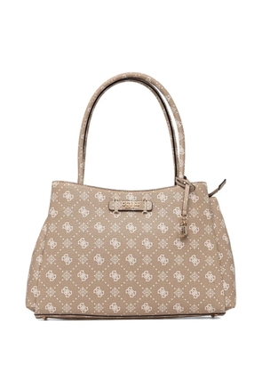 GUESS USA logo padlock tote bag - Neutrals