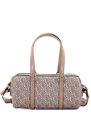 Gucci Pre-Owned Convertible Duffle Bag GG Shadow Coated Canvas Small shoulder bag - Brown