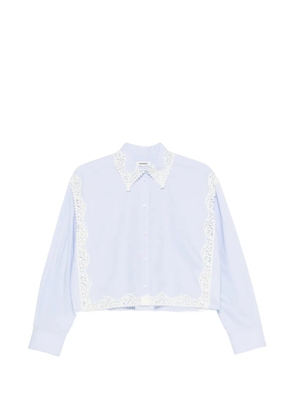 SANDRO lace-trim shirt - Blue