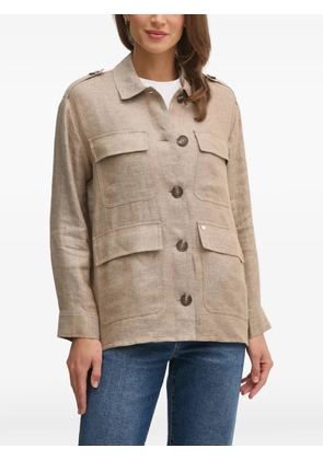 Mos Mosh buttoned flap-pocket jacket - Neutrals