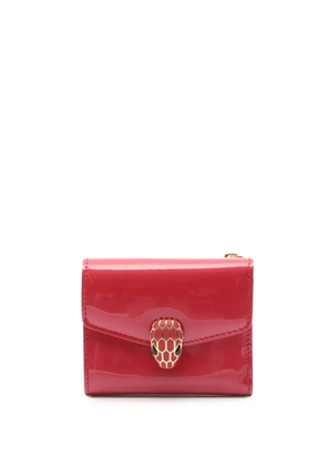Bvlgari Pre-Owned 2010-2026 Patent Leather Serpenti Forever Bi-fold Wallet small wallets - Pink