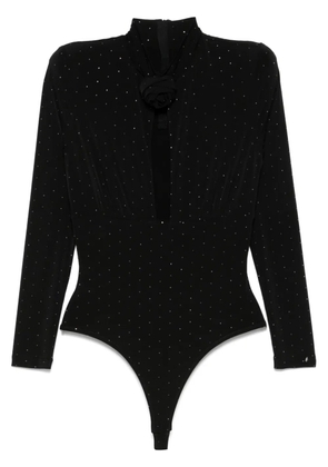 NISSA embellished bodysuit - Black