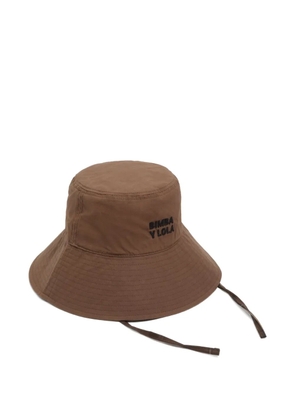 Bimba y Lola logo bucket hat - Brown