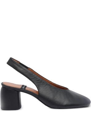 ANGEL ALARCON 70mm slingback calf leather pumps - Black