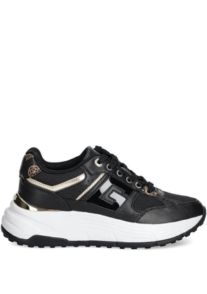 GUESS USA logo-plaque platform sneakers - Black