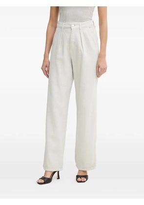 FRACOMINA pleat-detail trousers - Neutrals