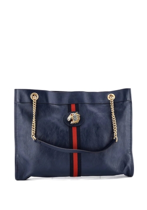 Gucci Pre-Owned Rajah Chain Leather Large tote bag - Blue