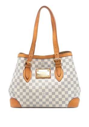 Louis Vuitton Pre-Owned 2010 Damier Azur Hampstead MM tote bag - White