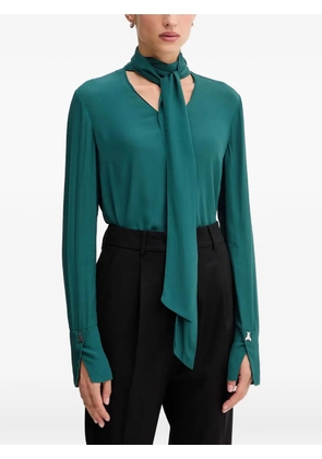 Patrizia Pepe tie-detail blouse - Green