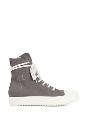 Rick Owens DRKSHDW pentagram embroidered ramones sneakers - Grey