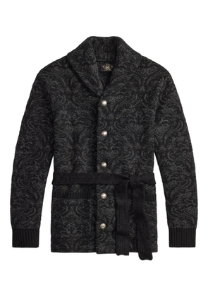 Ralph Lauren RRL paisley belted cardigan - Black