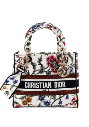 Christian Dior Pre-Owned Lady D-Lite Bag Embroidered Canvas Medium satchel - Black