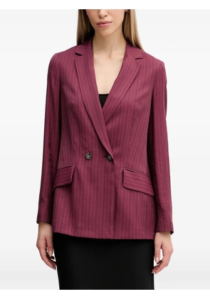 Sisley pinstripe double-breasted blazer - Red