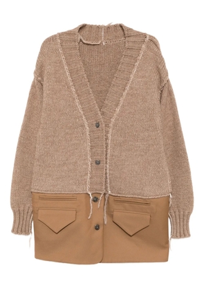 SONIA CARRASCO v-neck cardigan - Brown