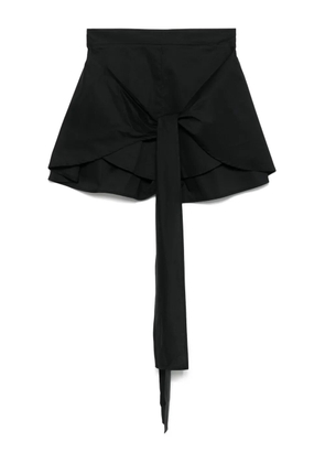 LIU JO draped-panel shorts - Black